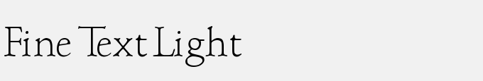 Fine Text Light