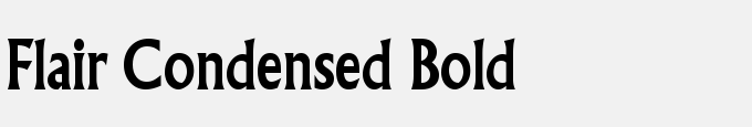 Flair Condensed Bold