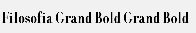 Filosofia Grand Bold Grand Bold