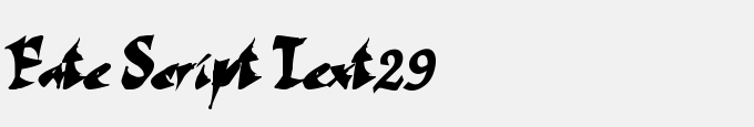 Fate Script Text29 Bold