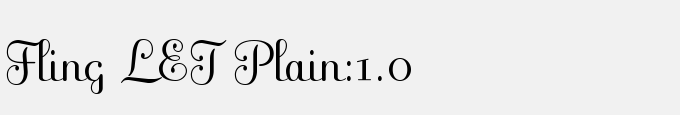 Fling LET Plain:1.0