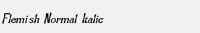 Flemish-Normal-Italic