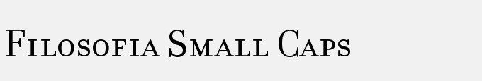 Filosofia Small Caps