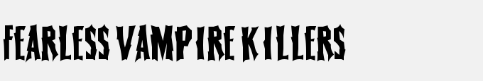 Fearless Vampire Killers