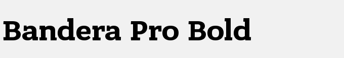 Bandera Pro Bold