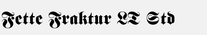 Fette Fraktur LT Std