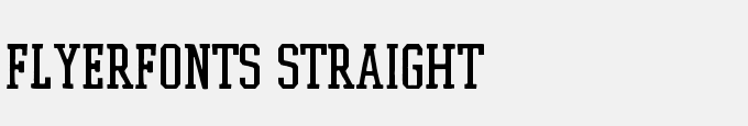 Flyerfonts-Straight