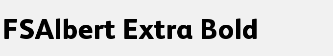 FSAlbert Extra Bold