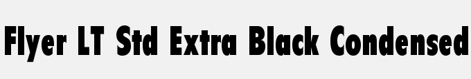 Flyer LT Std Extra Black Condensed