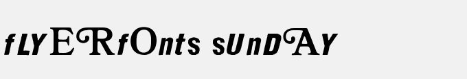 Flyerfonts-Sunday