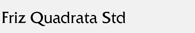 Friz Quadrata Std Medium