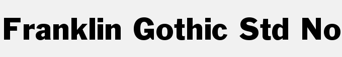 Franklin Gothic Std No. 2 Roman