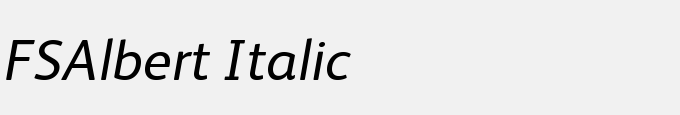 FSAlbert Italic