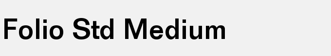 Folio Std Medium
