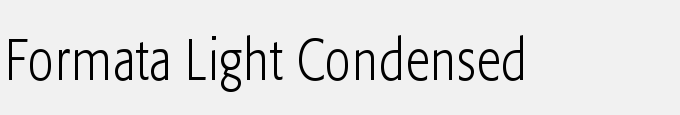 Formata Light Condensed