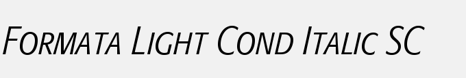 Formata Light Cond Italic SC