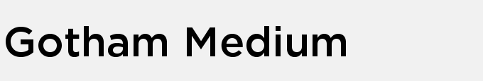 Gotham Medium