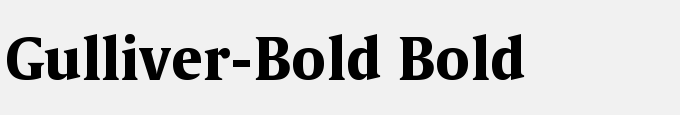 Gulliver-Bold Bold