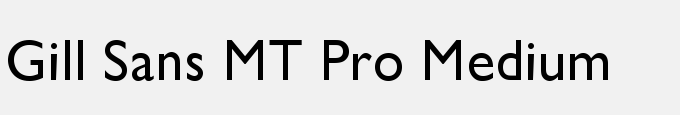 Gill Sans MT Pro Medium
