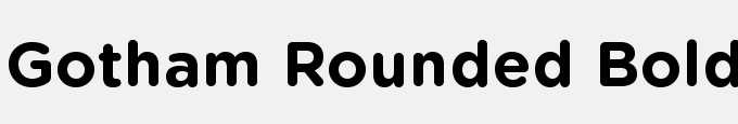 Gotham Rounded Bold