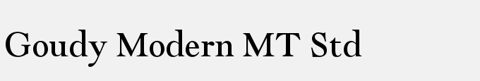 Goudy Modern MT Std