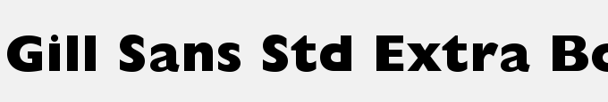 Gill Sans Std Extra Bold