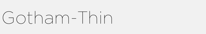 Gotham-Thin