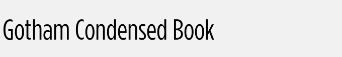 Gotham Condensed Book