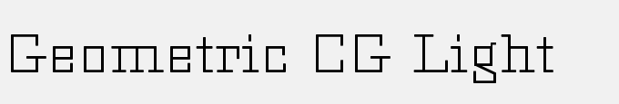 Geometric CG Light