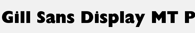 Gill Sans Display MT Pro Extra Bold
