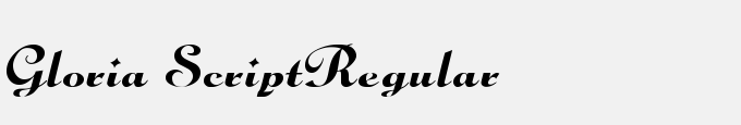 Gloria Script-Regular
