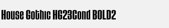 House Gothic HG23Cond BOLD2