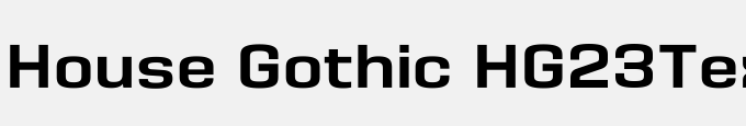 House Gothic HG23Text Bold