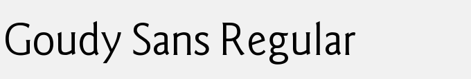 Goudy Sans Regular