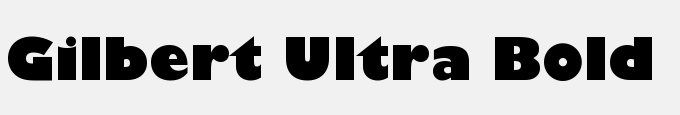 Gilbert Ultra Bold