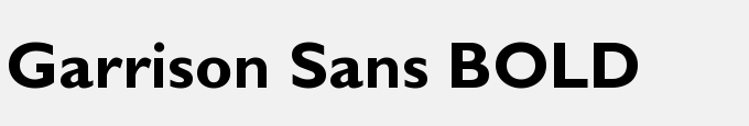 Garrison Sans BOLD