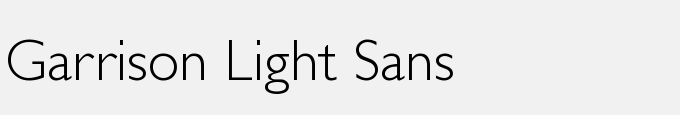 Garrison Light Sans