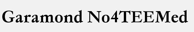 Garamond No4TEEMed