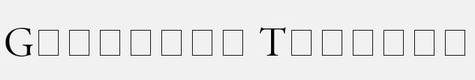 Garamond Titling Caps SSi Medium