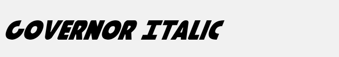 Governor Italic