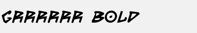 Grrrrrr Bold