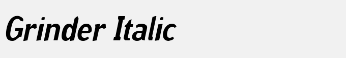 Grinder Italic