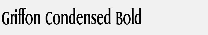 Griffon Condensed Bold