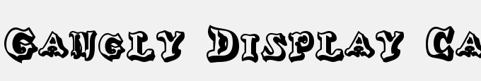 Gangly Display Caps Bold