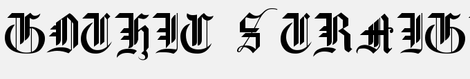 Gothic Straight-Faced, 16th C.