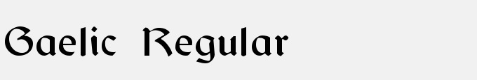 Gaelic Regular