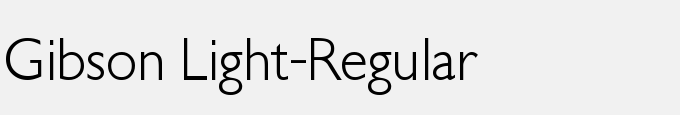Gibson Light-Regular