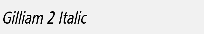 Gilliam 2 Italic