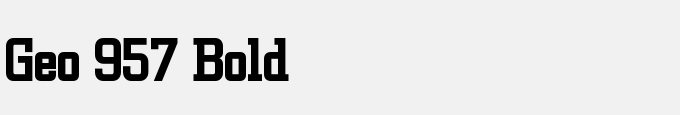 Geo 957 Bold