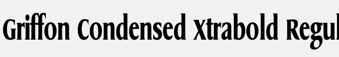Griffon Condensed Xtrabold Regular